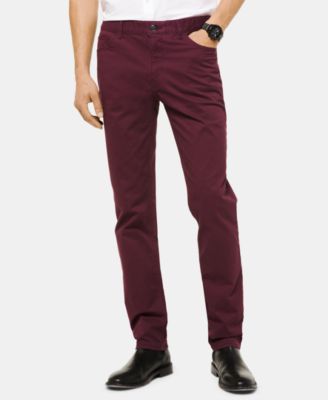 michael kors mens parker slim fit pants