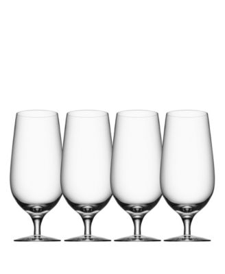 Бокалы для светлого пива Orrefors Beer, набор из 4-х бокалов