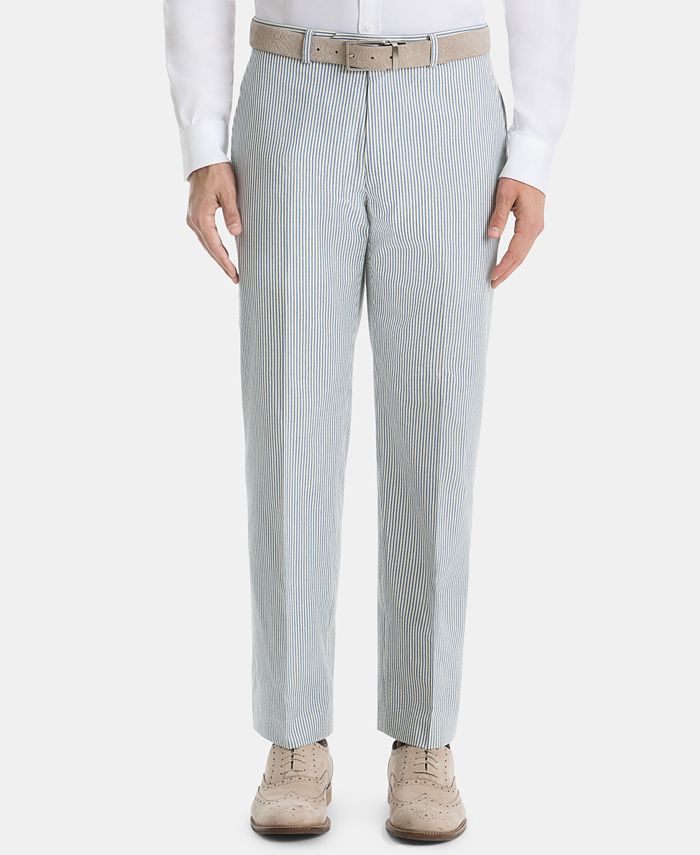 Lauren Ralph Lauren Men's UltraFlex Classic-Fit seersucker Cotton Pants ...
