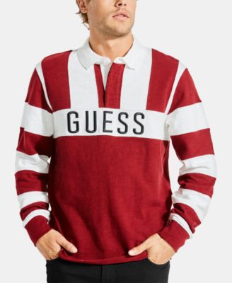 guess long sleeve polo