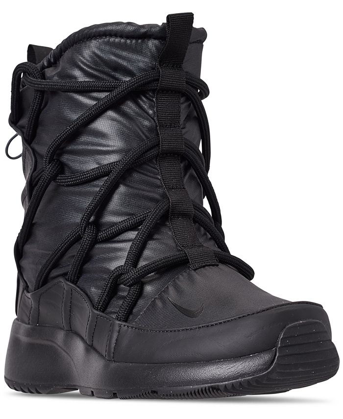 nike women's tanjun high rise high top sneaker boots
