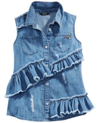 guess denim shirts
