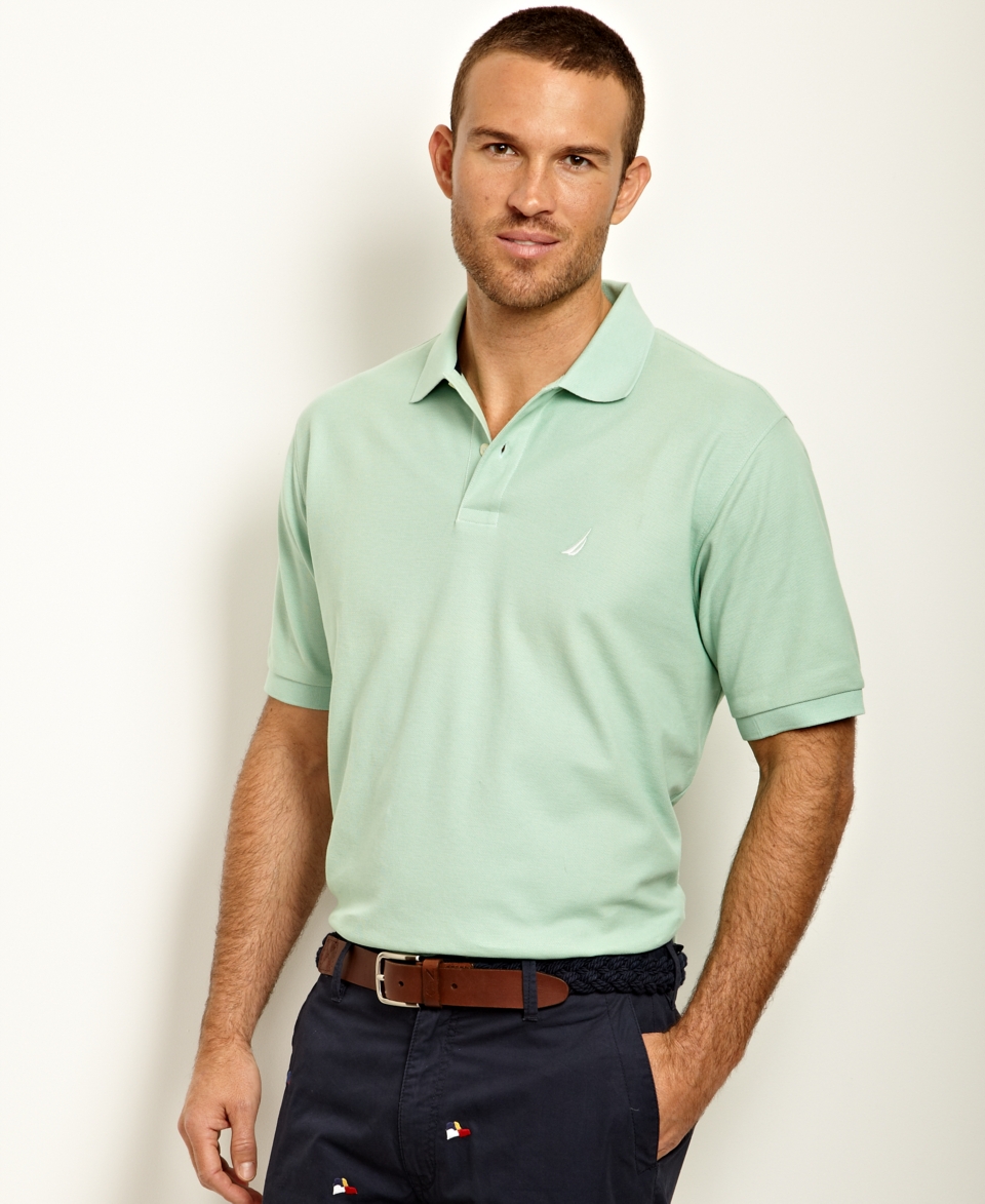 Nautica Big and Tall Shirt, Solid Deck Polo Shirt