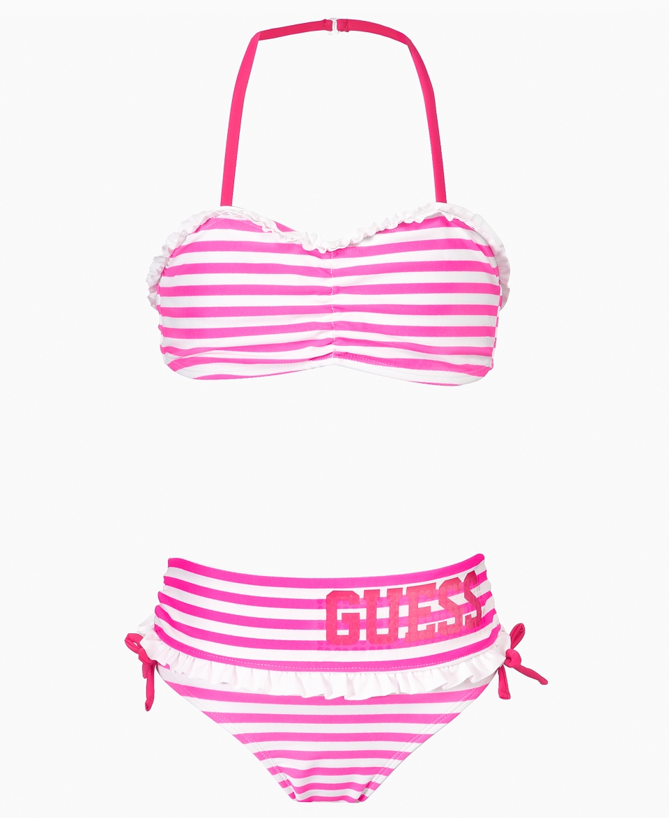 Guess Kids Swimwear, Girls Striped Halter Bikini