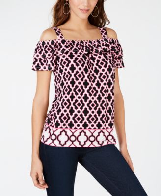 macy's petite tops clearance