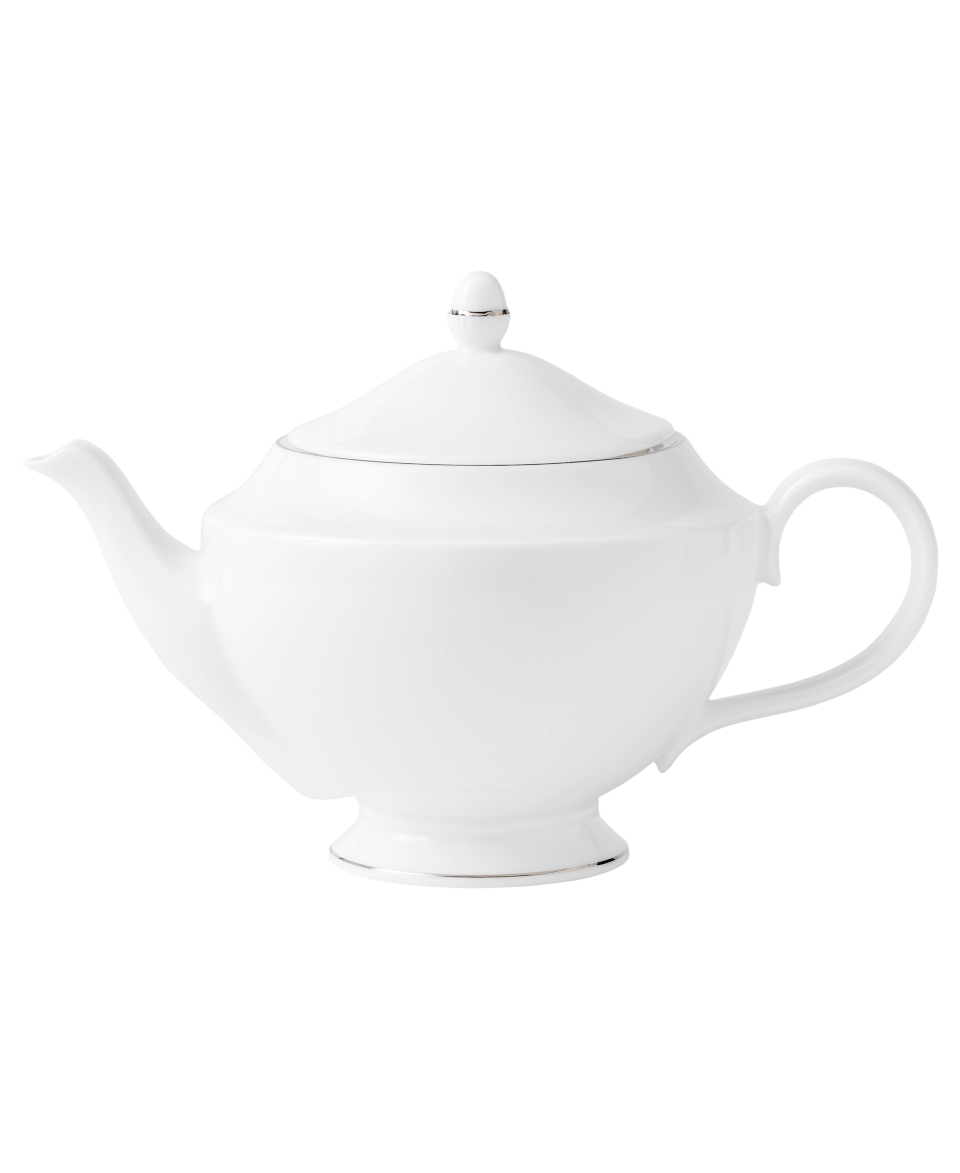 Wedgwood Signet Platinum Teapot, 37 oz.   Fine China   Dining