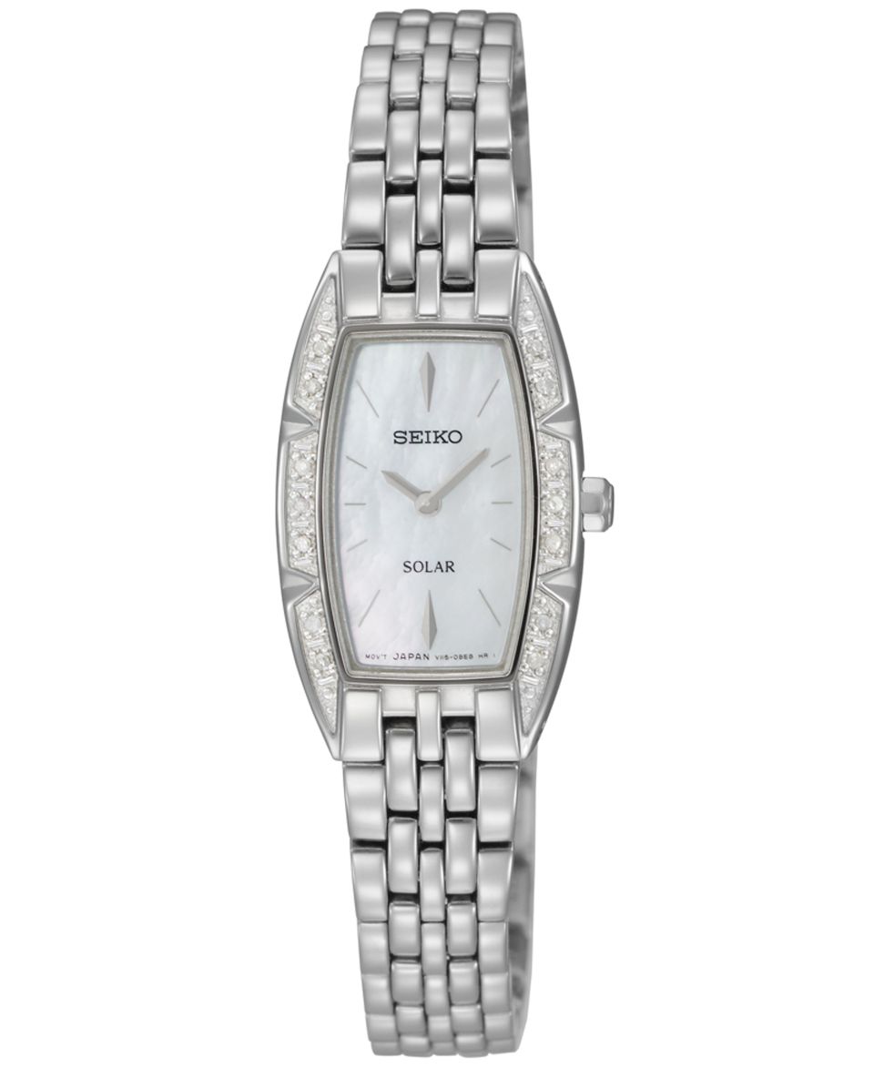 Seiko Watch, Womens Stainless Steel Bracelet 16mm SUJG53   A