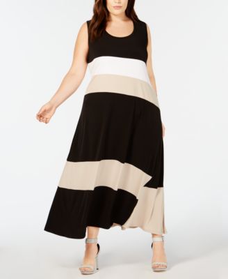 calvin klein plus size maxi dresses