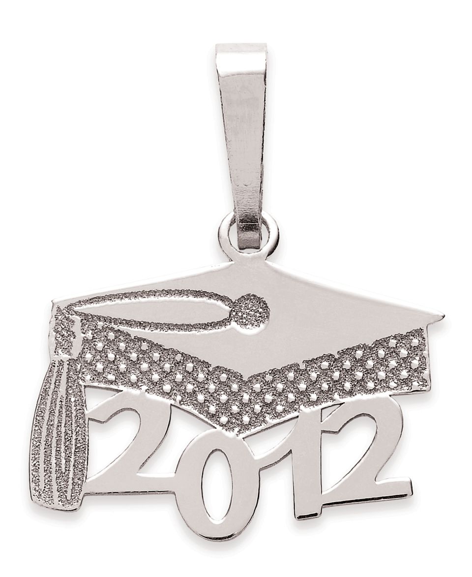 14k Gold Pendant, 2012 Graduation Cap Charm   Necklaces   Jewelry