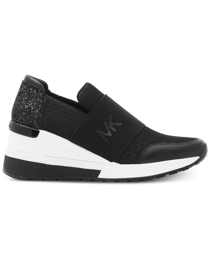 felix canvas and leather trainer