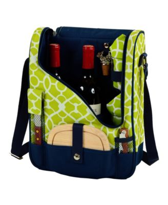 wine cooler bag with glasses