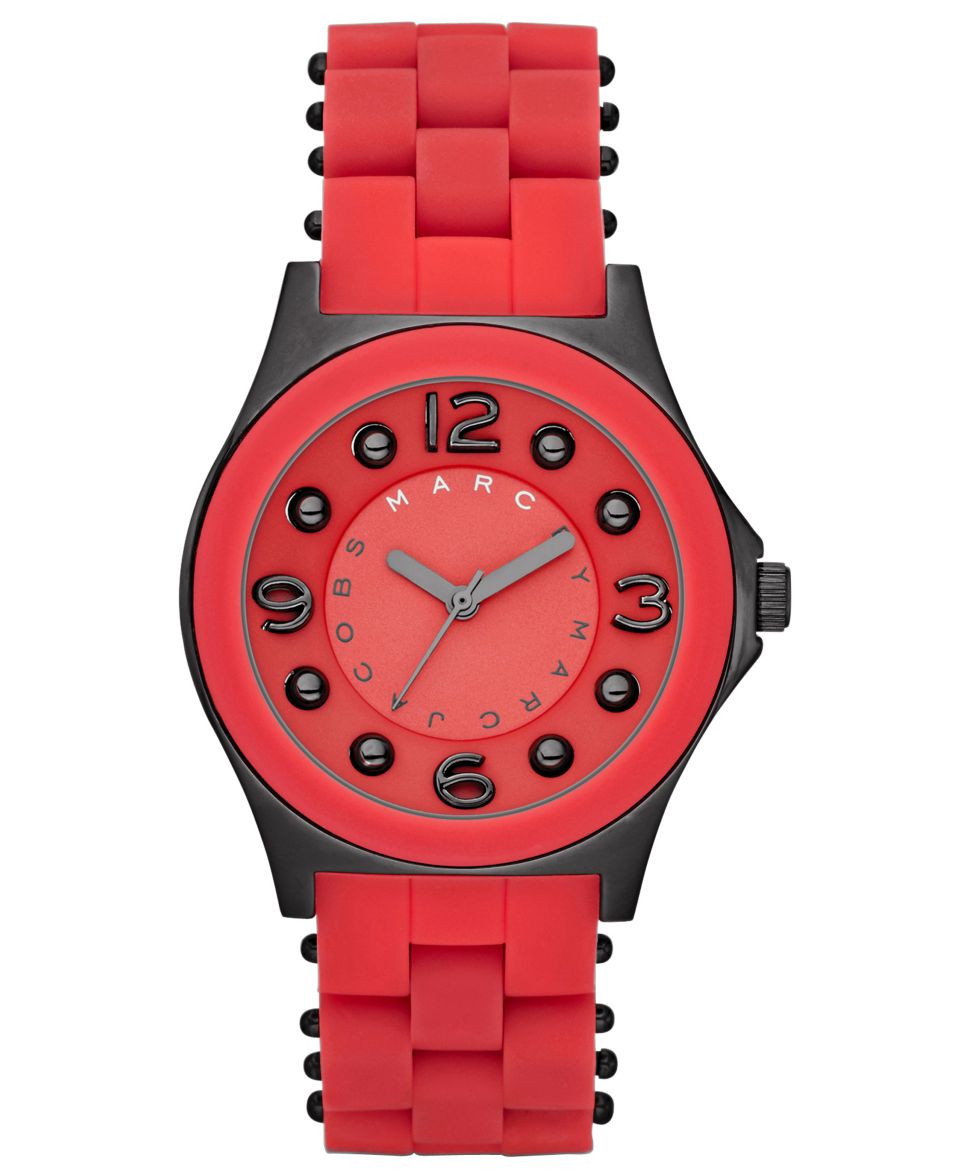 Marc by Marc Jacobs Watch, Womens Pelly Coral Silicone Wrapped