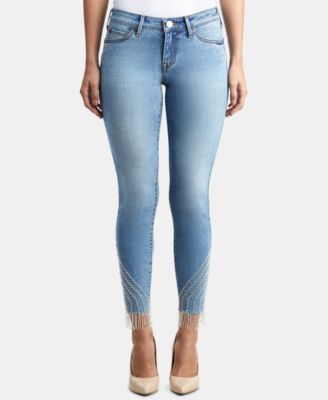 rhinestone fringe jeans