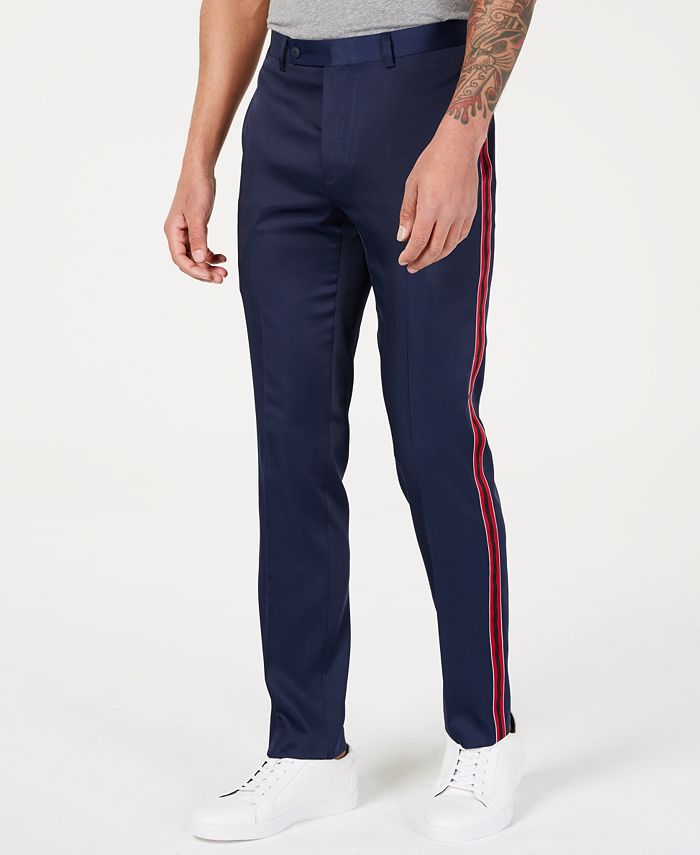 calvin klein side stripe track pants