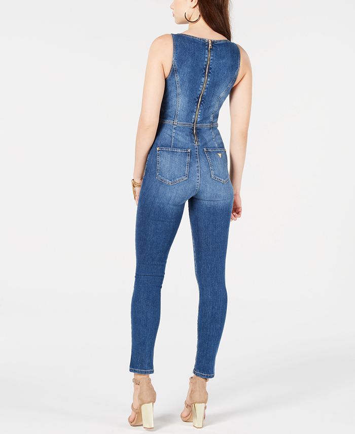 GUESS Bria Denim Jumpsuit & Reviews Dresses Juniors Macy's
