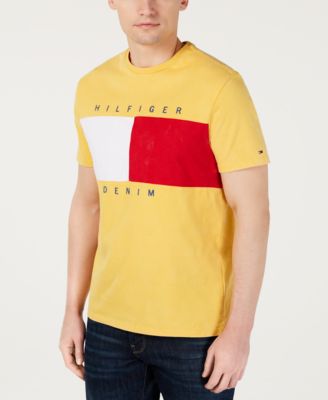 tommy hilfiger yellow t shirt 