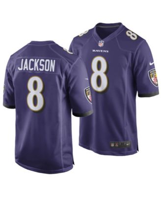 men's nike lamar jackson black baltimore ravens game jersey