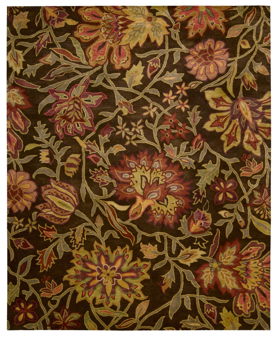   Area Rug, Rajah Collection JA41 Tapestry Chocolate 39 x 59