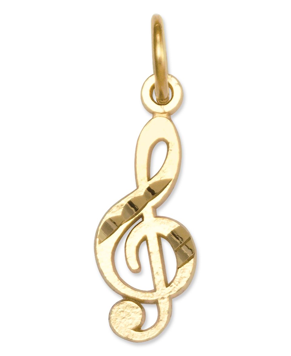 14k Gold Charm, Polished Globe Charm