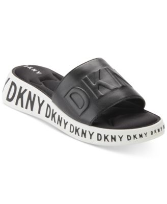 dkny black slides