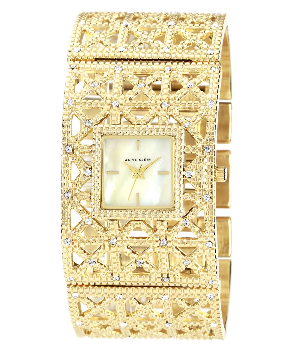 Anne Klein Watch, Womens Gold Tone Cuff Bracelet 21x20mm 10 9410MPGB