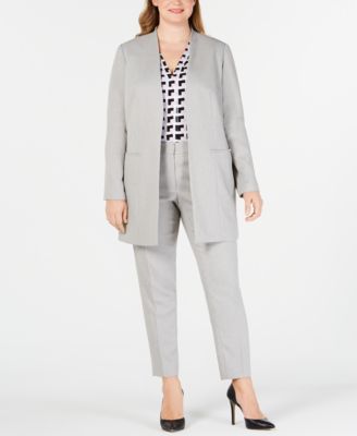 calvin klein plus size pant suits