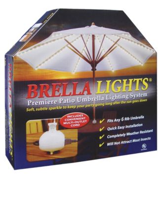 Blue Star Group Brella Lights Patio Umbrella Lighting System With Power Pod 6 Rib Model Reviews Furniture Macy S
