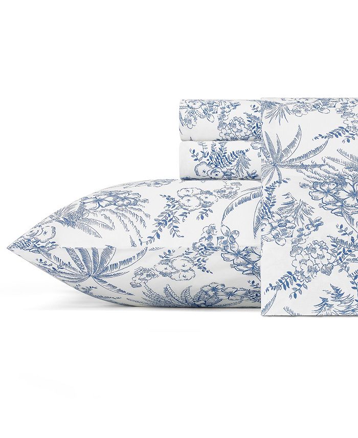 Tommy Bahama Home Tommy Bahama Pen and Ink Palm Full Sheet Set