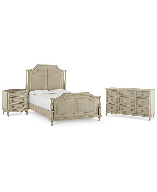Furniture Chelsea Court Bedroom Furniture 3 Pc Set King Bed Nightstand Dresser Created For Macy S Reviews Furniture Macy S