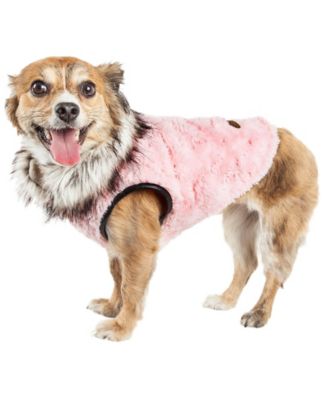 faux fur dog coat