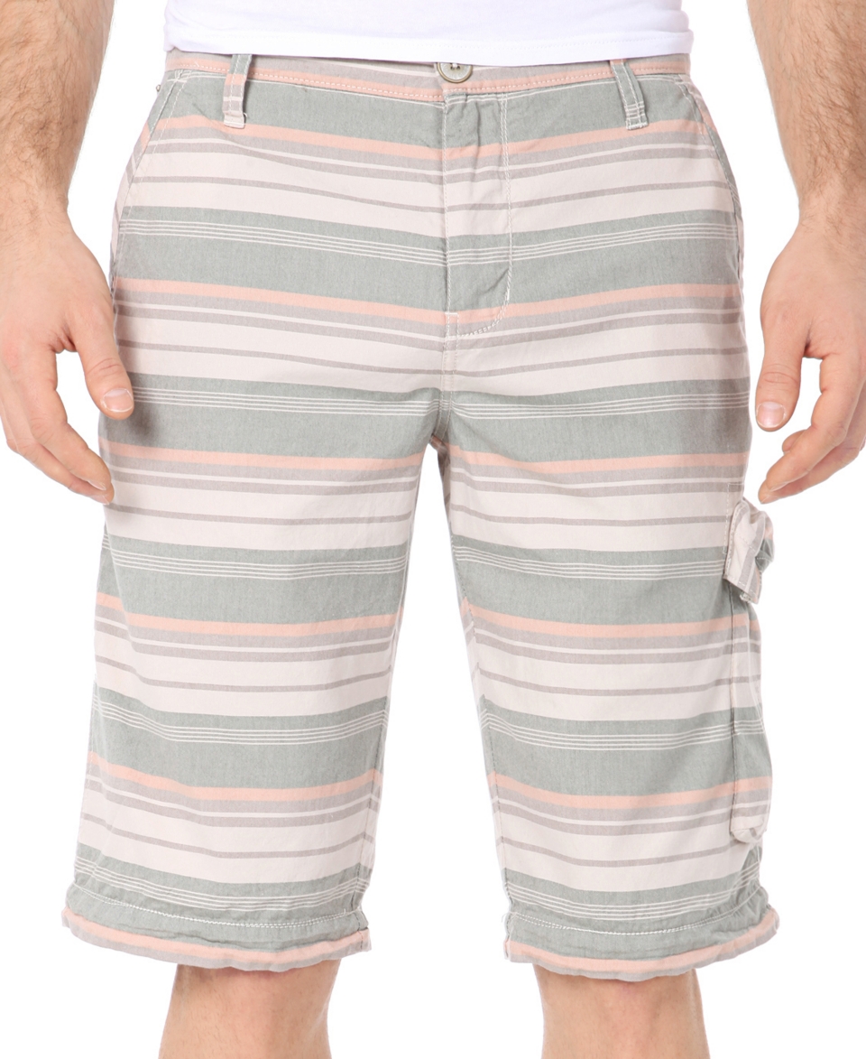 NEW Buffalo David Bitton Shorts, Striped Hinter Shorts