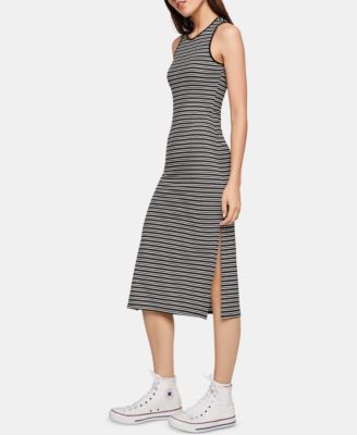 striped midi tank dress