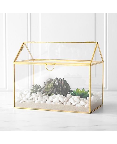 Cathy S Concepts Personalized Gold Wedding Glass Terrarium Reception Gift Card Holder Reviews Macy S