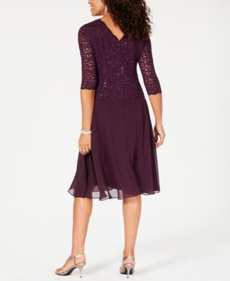 macys plum dress