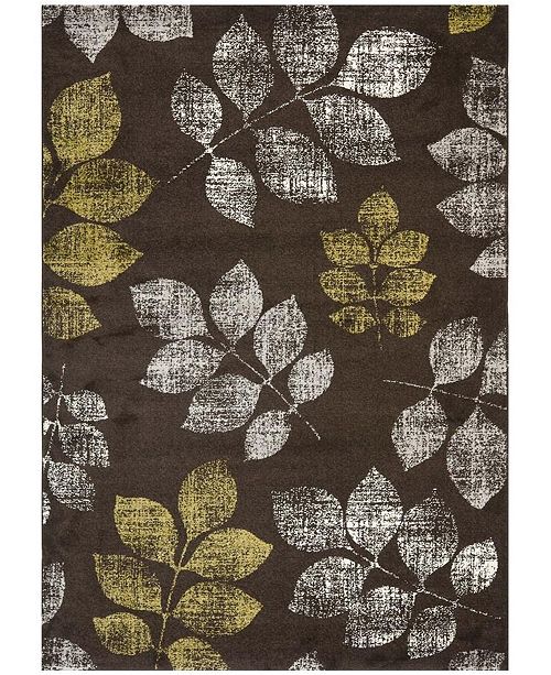 Safavieh Porcello Brown And Green 8 X 11 2 Area Rug Reviews Rugs Macy S