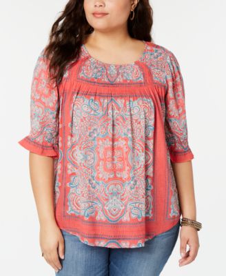 Lucky Brand Plus Size Square Neck 
