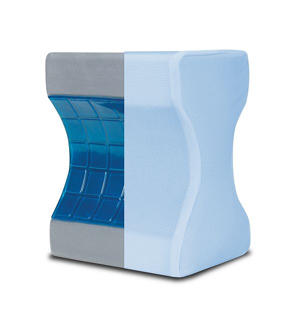 Sharper Image Calming Comfort Charcoal Infused Cooling Knee Pillow