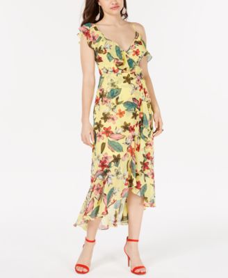 guess yellow floral dress