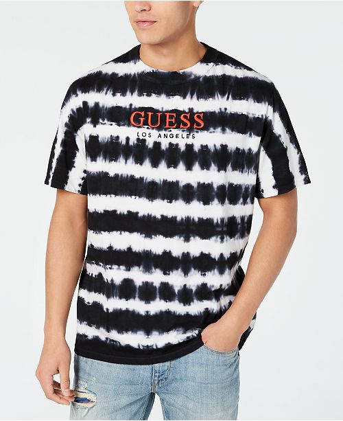 Guess Men S Tie Dye Logo T Shirt Reviews T Shirts Men Macy S