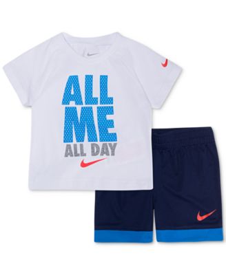 nike baby shorts set