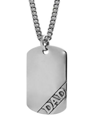 dad dog tag necklace