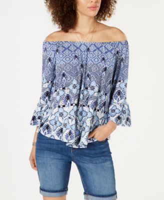 macys off the shoulder top