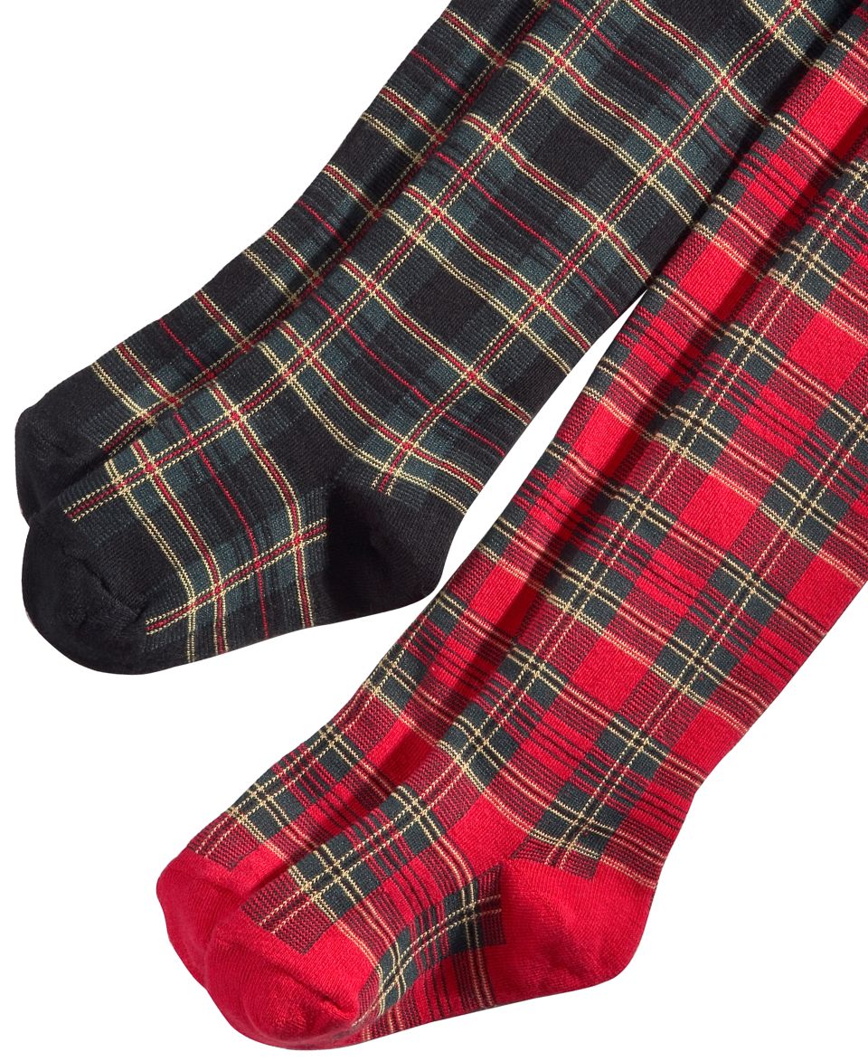 Ralph Lauren Girls Tights, Little Girls Plaid Tights