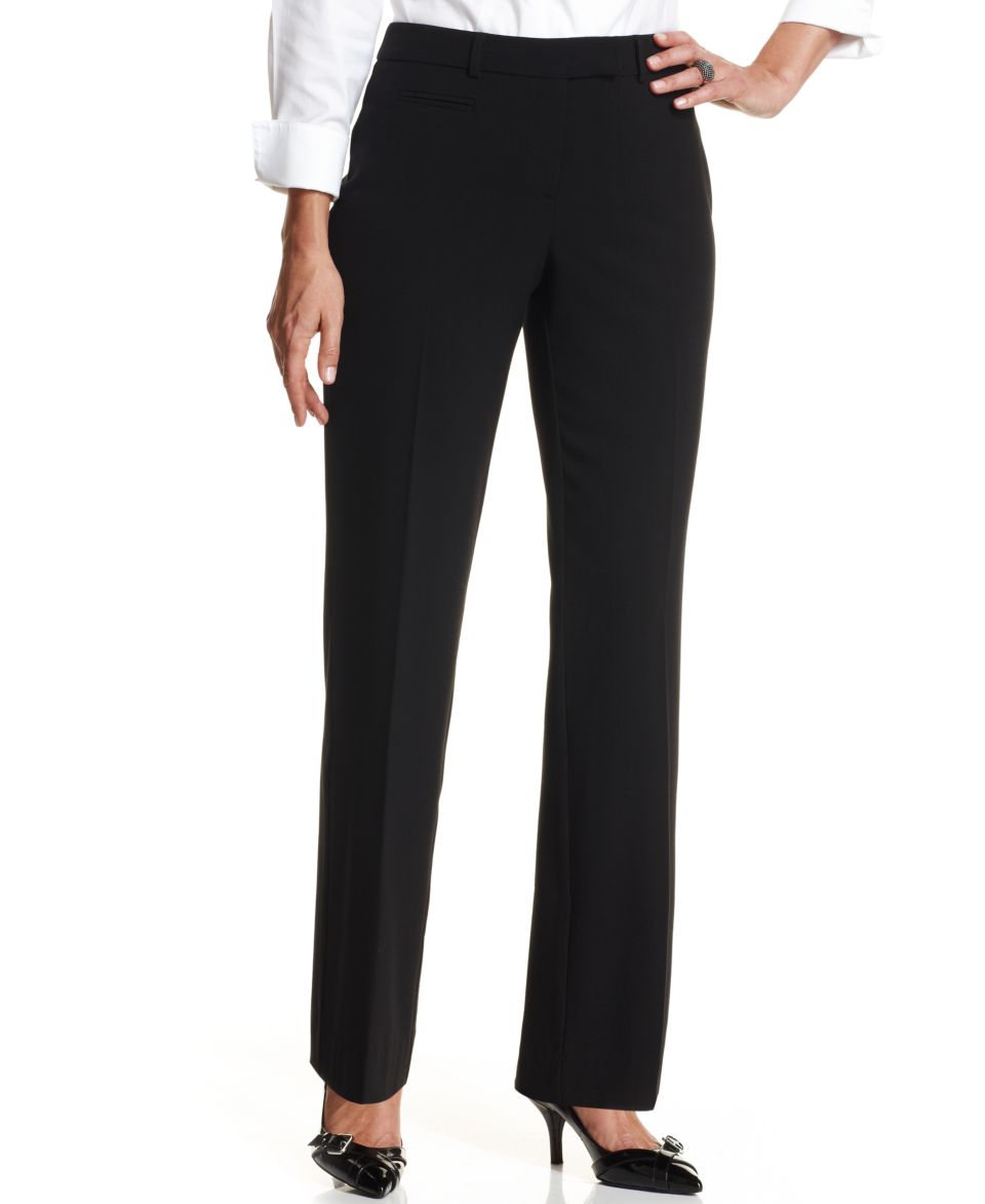 JM Collection Petite Pants, Straight Leg Pull On   Womens Petite Pants