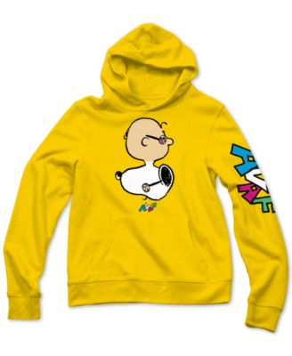 yellow charlie brown hoodie