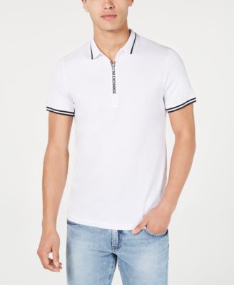 armani exchange white polo shirt