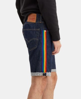 pride denim shorts
