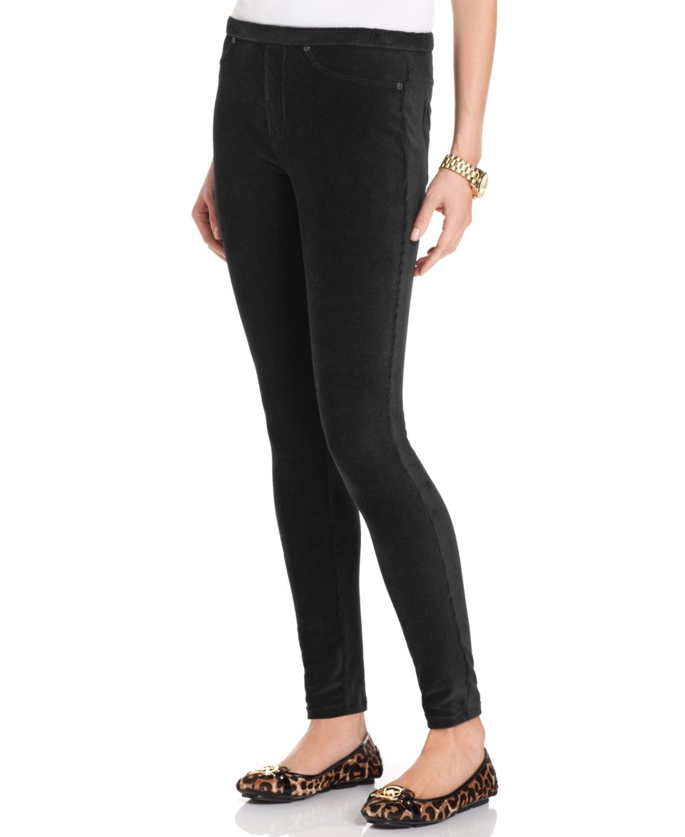 MICHAEL Michael Kors Petite Pants, Skinny Pull On Corduroy