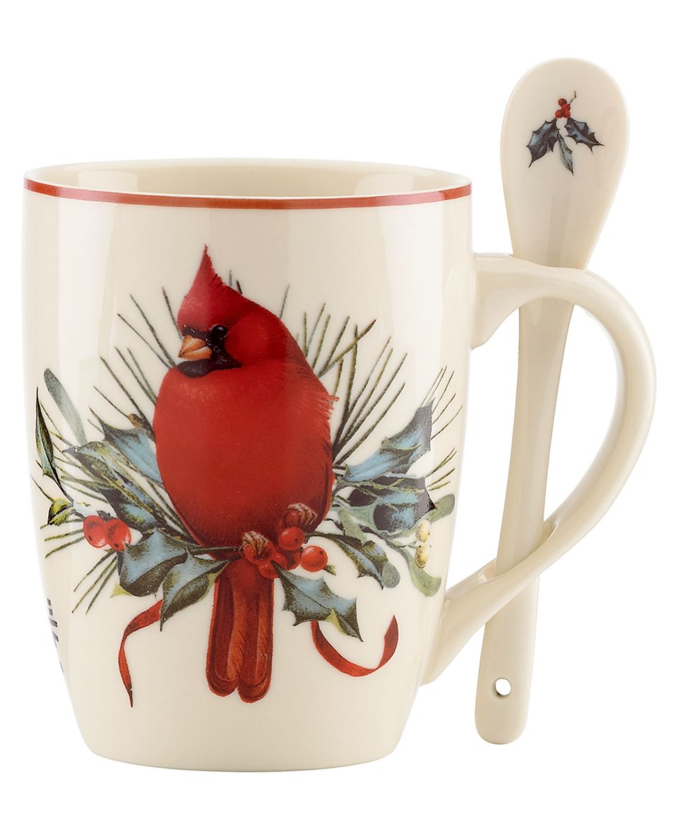 Lenox Dinnerware, Winter Greetings Nesting Cardinal Salt and Pepper