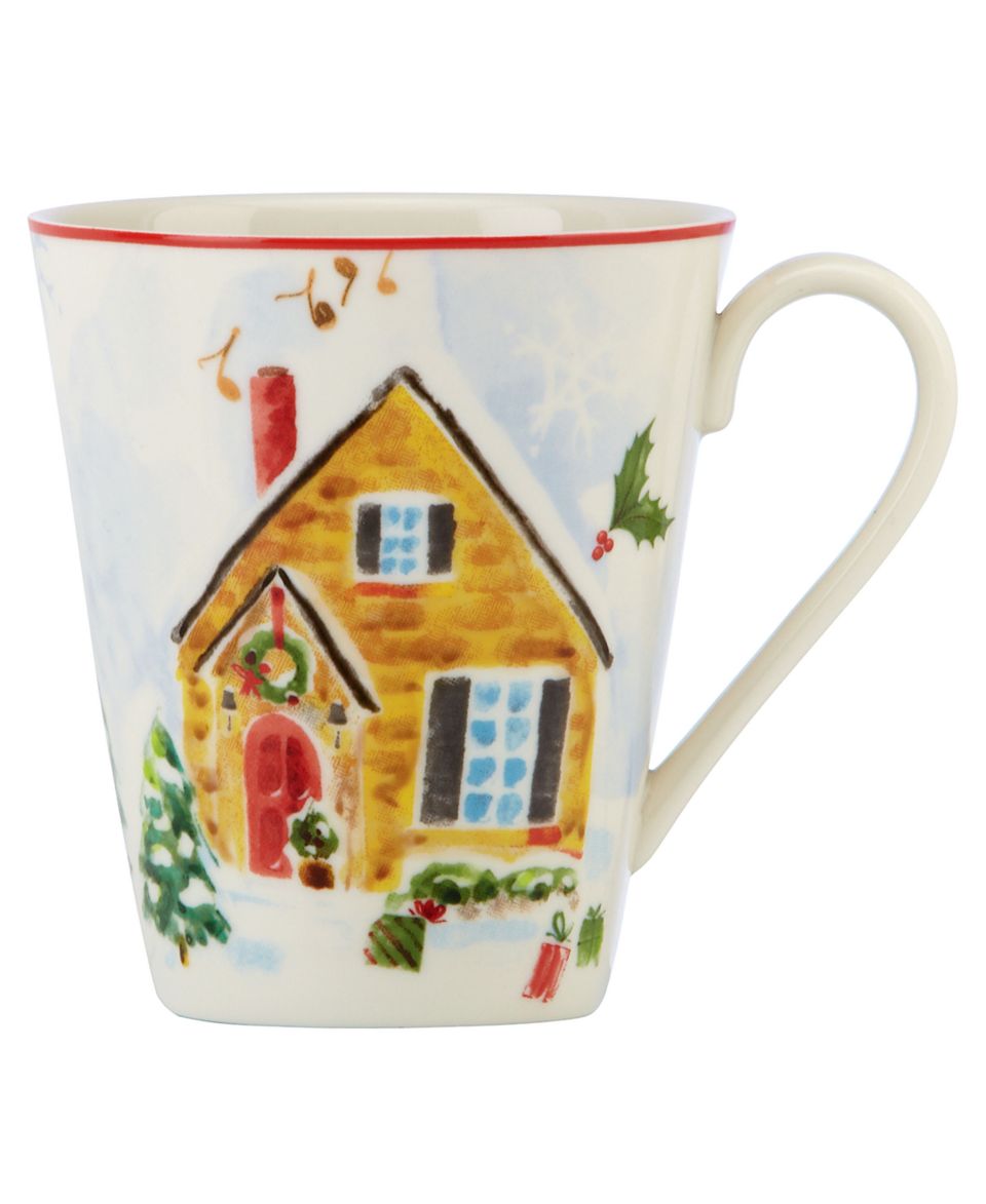 Lenox Dinnerware, Set of 4 Holiday Inspirations & Illustrations Mugs